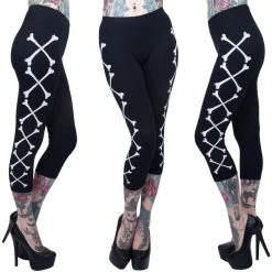 Kreepsville Crossbones Capri Leggings