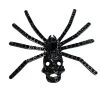 Kreepsville Dia Spider Skull Brooch Black