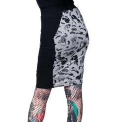 Women's Elvira Comic Icons Coffin Pencil Skirt