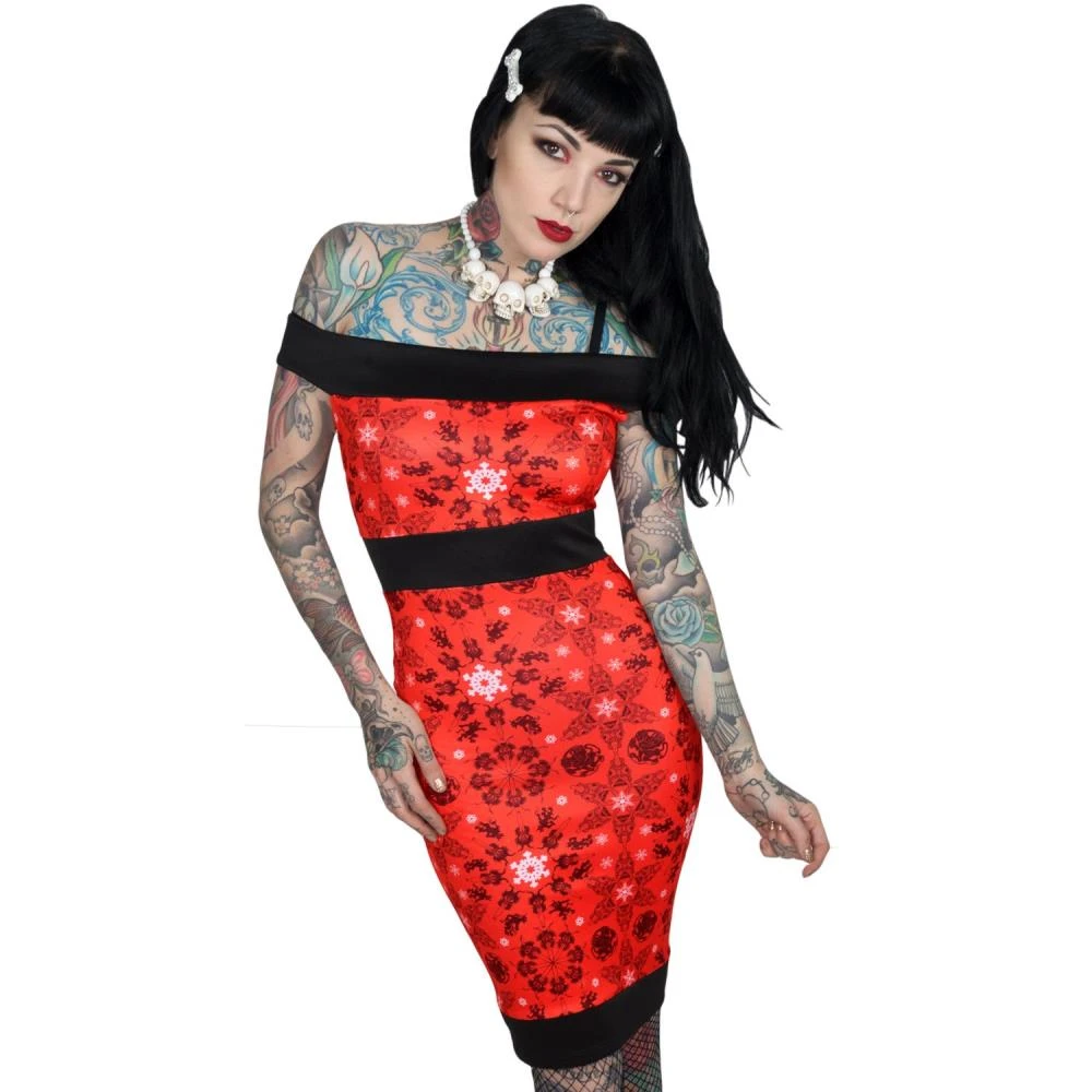 Kreepsville Krampus Pencil Dress 3 Kreepsville Krampus Pencil Dress