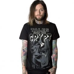 EC Comics Men's Tales From The Crypt Grim Reaper Tshirt
