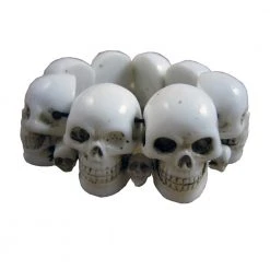Kreepsville White Skull Collection Bracelet