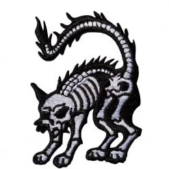 Kreepsville Xray Cat Mini Patch White