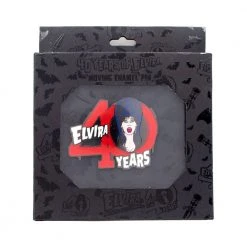 Accessories Elvira 40 Years Logo Red Glitter Enamel Pin