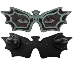 Accessories Vampira Spex Silver Enamel Pin