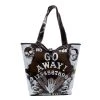 Kreepsville Go Away Ouija PVC Beach Tote Bags & Purses 2 Kreepsville Go Away Ouija PVC Beach Tote Bags & Purses