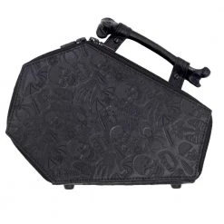 Kreepsville Embossed Skull Coffin Purse Bag