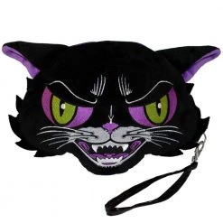 Kreepsville Kattitude Wristlet Plush Purse
