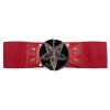 Kreepsville 666 Accessories Elastic Waist Belt Goat Head Red 2 Kreepsville 666 Accessories Elastic Waist Belt Goat Head Red