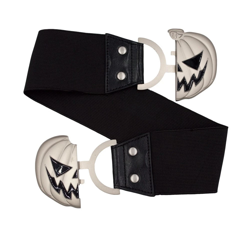 Kreepsville Elastic Waist Belt Trick Or Treat Pumpkin Black Accessories 4 Kreepsville Elastic Waist Belt Trick Or Treat Pumpkin Black Accessories