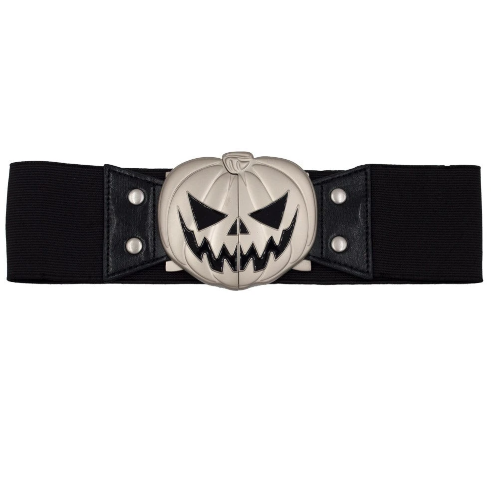 Kreepsville Elastic Waist Belt Trick Or Treat Pumpkin Black Accessories 3 Kreepsville Elastic Waist Belt Trick Or Treat Pumpkin Black Accessories