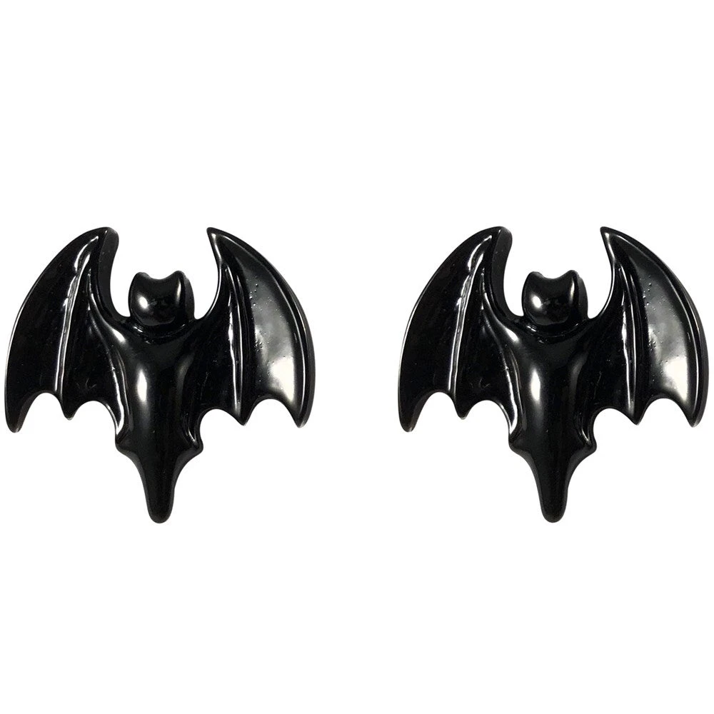 Kreepsville Bat Black Stud Earring Jewelry 3 Kreepsville Bat Black Stud Earring Jewelry