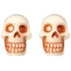 Kreepsville Jewelry Skull Stud White Earring