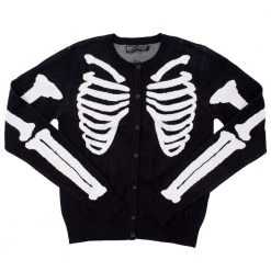 Kreepsville Skeleton Ribcage Bones Cardigan