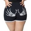 Kreepsville Skeleton Hand Womens Running Shorts
