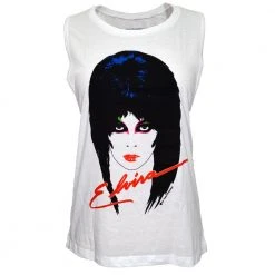 Elvira 80'S Sleeveless Tee White