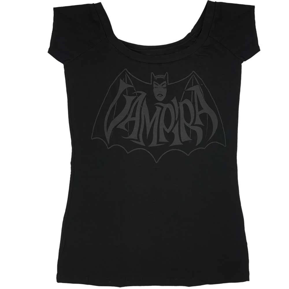 Vampira Retro Bat Dark Shoulder Top Women's 4 Vampira Retro Bat Dark Shoulder Top Women's