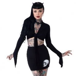 Kreepsville Women's Rib Heart Tie Top