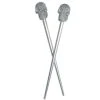 Kreepsville Accessories Skull Collection Silver Glitter Hair Sticks