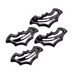 Kreepsville Bat Snap Hair Clips Black