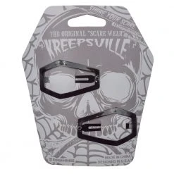 Kreepsville Accessories Coffin Snap Hair Clip Black