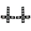 Kreepsville Shop The Look Inverted Cross Pentagram Hairslides Black