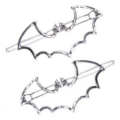 Kreepsville Accessories Bat Outline Hair Clips Pair