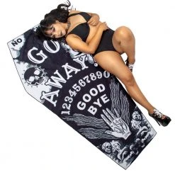 Kreepsville Homewares & Gifts Go Away Ouija Coffin Beach Towel
