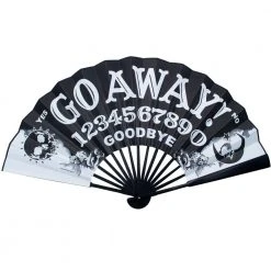 Kreepsville Go Away Ouija Double Sided Fan Homewares & Gifts