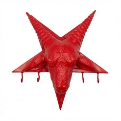 Kreepsville 666 Goathead Wall Keyholder Hanger Red Gloss