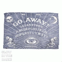 Kreepsville Go Away Glow In The Dark Throw Blanket