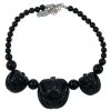 Kreepsville Jack O Lantern Pumpkin Necklace Black 1 Kreepsville Jack O Lantern Pumpkin Necklace Black