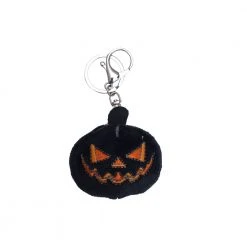 Kreepsville Accessories Black Pumpkin Plush Keychain