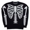 Kreepsville Men's Ribcage Skeleton Bones Sweater
