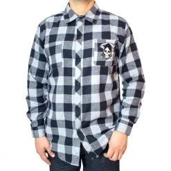 Kreepsville Reapers Revenge Grey Flannel Shirt Men's