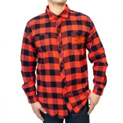 Kreepsville 666 Satanic Circle Red Flannel Shirt Men's