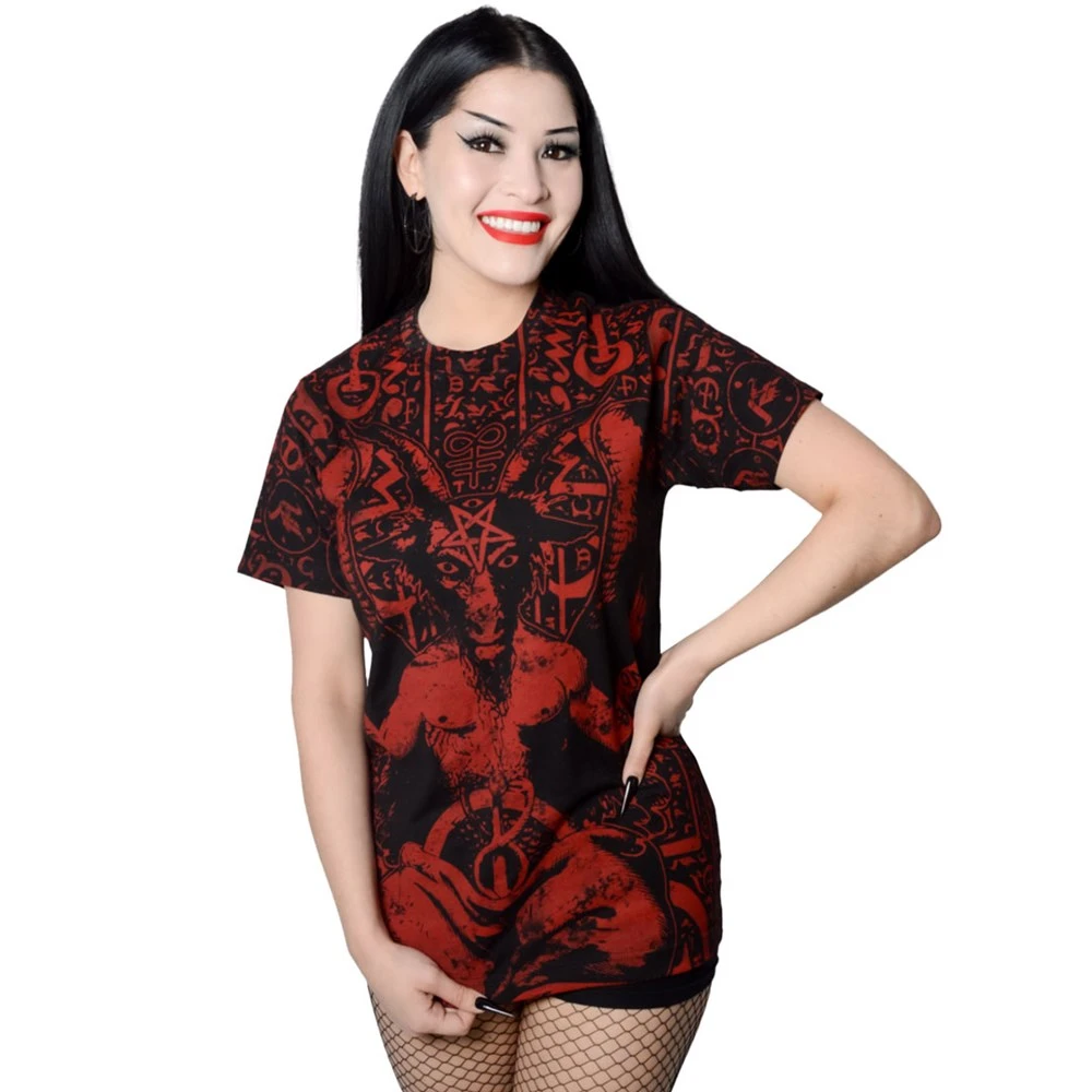 Kreepsville 666 Baphomet Script Jumbo T-shirt Men's 4 Kreepsville 666 Baphomet Script Jumbo T-shirt Men's