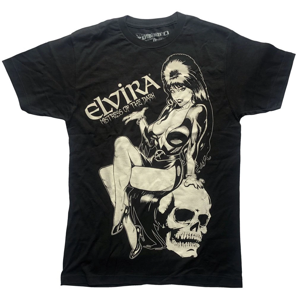 Elvira Comic Skull Men's T-shirt 3 Elvira Comic Skull Men's T-shirt