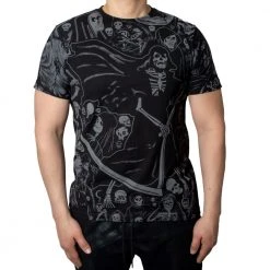 Kreepsville Grim Reaper Grey Jumbo T-shirt Men's