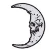 Kreepsville Accessories Skull Crescent Moon Patch
