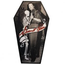 Vincent Price Skeleton Dance Coffin Patch