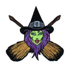 Kreepsville Witch Cross Brooms Patch Accessories